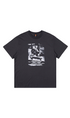 Santa Cruz Salba Street Skate Ad Front Mens T-Shirt Washed Off/Black