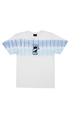 Santa Cruz Screaming Mouth Mono Strip Front Youth T-Shirt Light Blue Tie Dye