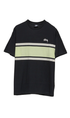 Stussy Bold Stripe Mens T-Shirt Black