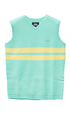 Stussy Brushed Stripe Knitted Vest Sea Foam