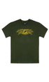 Thrasher x Anti Hero Mag Banner Mens T-Shirt Forest Green