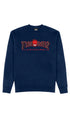 Thrasher x Spitfire Big Head Mens Crew Sweater Navy