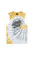 Santa Cruz Vivid Dot Mono Youth Muscle Tee Tan Tie Dye