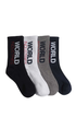 World Industries Mens Socks 4pk Assorted