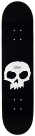 Zero Single Skull Deck Black/White 7.75in
