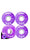 Crazy Brights Wheels 4 Pack Purple Skate Connection