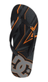 DC Spray Graffik Mens Thongs Grey/Black/Orange