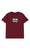 Krooked Pocket Straight Eyes Mens T-Shirt Maroon Skate Connection