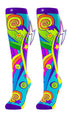 Crazy Lightning Swirl Socks