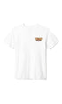 Brixton Linwood Mens T-Shirt White/Red Ochre/Curry Yellow