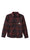 oodburn Long Sleeve Arctic Stretch Fleece Mens Shirt Cordovan Red Washed Navy Plaid Skate Connection