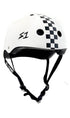 S1 Mega Lifer Helmet White Gloss/Black Checkers