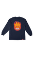 Spitfire Bighead Fill Youth Longsleeve Navy/Gold