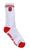 Spitfire Bighead Fill Embroidered Swirl Mens Socks White/Red