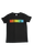 Skate Connection Logo Youth T-Shirt Black/Rainbow - Skate Connection 