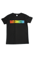 Skate Connection Logo Youth T-Shirt Black/Rainbow