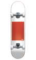 Globe G0 Block Serif White/Red Skateboard 8.0in