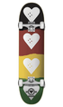 The Heart Supply Quad Red/Gold/Green Skateboard 8.25in