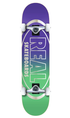 Real Golden Oval Outline Green/Purple Skateboard 8.0in