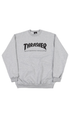 Thrasher Skate Mag Mens Crewneck Sweater Light Grey