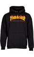 Thrasher Flame Logo Mens Hoodie Black
