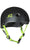 S1 Lifer Helmet Matte Black With Bright Green Straps from Skate Connection
