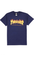 Thrasher Flame Mens T-Shirt Navy