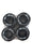 Coast Cruiser Wheels 60mm 83a Black from Skate Connection