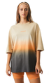Afends Polarised Recycled Ladies Oversized T-Shirt Cement
