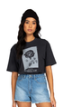 Rusty Botanical Club Ladies Boyfriend Fit Tee Black