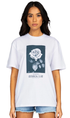 Rusty Botanical Club Ladies Boyfriend Fit Tee White