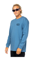 Rusty Boxed In Mens Long Sleeve Tee China Blue