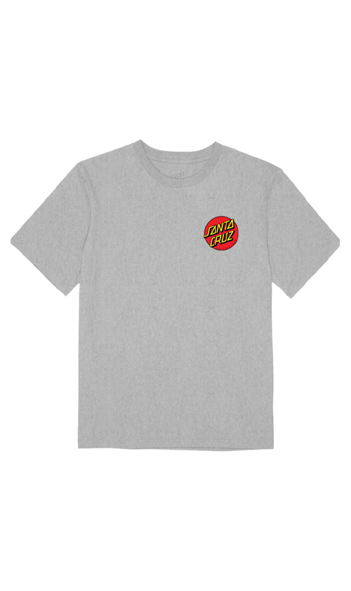 Santa Cruz Classic Dot Mens T Shirt Grey Marle