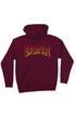 Creature Logo Outline Mens Hoodie Maroon