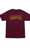 Creature Logo Outline Mens T-Shirt Maroon