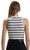 Afends Moby Hemp Striped Ladies High Neck Tank Shadow Skate Connection Australia
