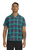 RVCA Tea Barbed Plaid Mens T-Shirt Teal