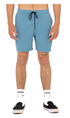 Rusty Overtone Linen 17 Elastic Mens Shorts Blue Ashes