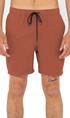 Rusty Overtone Linen Elastic Youth Shorts Bombay Brown