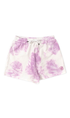 Santa Cruz MFG Dot Ladies Trackie Shorts Lavender Swirls