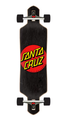 Santa Cruz Classic Dot Cruzer Drop Thru Longboard Black 36in