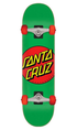 Santa Cruz Classic Dot Mid Green Skateboard 7.8in