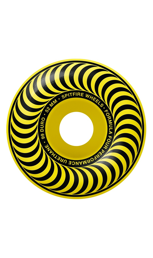 Hard Skateboard Wheels Spitfire Formula Four 55mm Skateboard