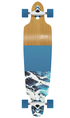 OBfive White Wash Drop Through Longboard 38in