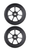 Native Stem Scooter Wheel Set 115mm Black Skate Connection Australia