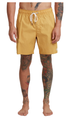 RVCA Opposites Mens Elastic Shorts Goldenrod