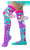 Madmia Knee High Skate Socks With Wings - Skate Connection 